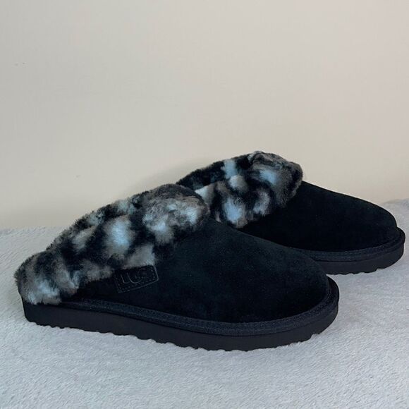 UGG CLUGGETTE LEOPARD SLIPPERS